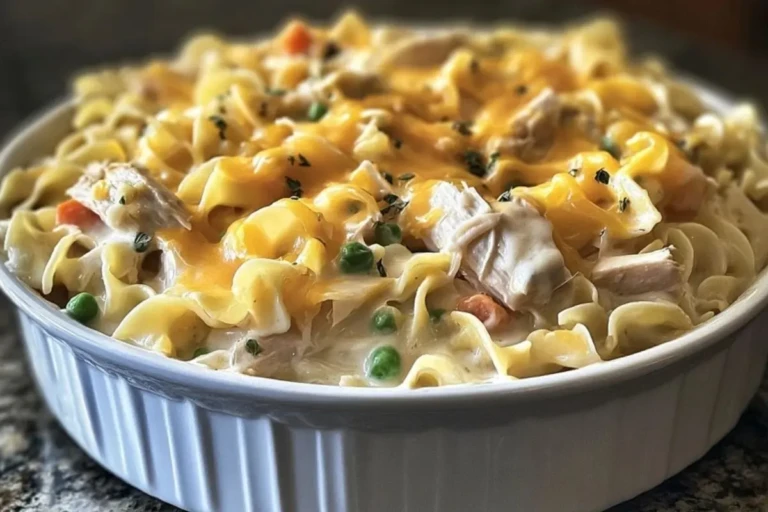 Creamy Million Dollar Chicken Noodle Casserole