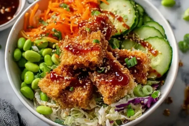 Crispy Coconut Crusted Tofu Bowl