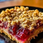 Delicious Amish Oatmeal Rhubarb Bars (1)