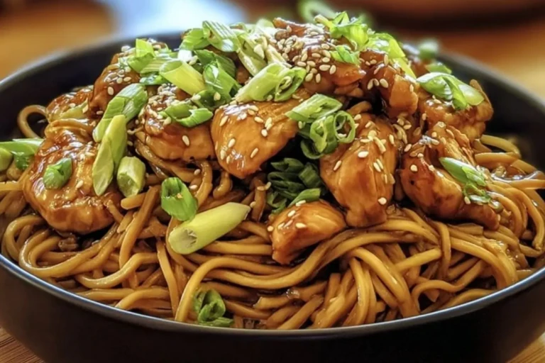 Delicious Chicken Teriyaki Noodles