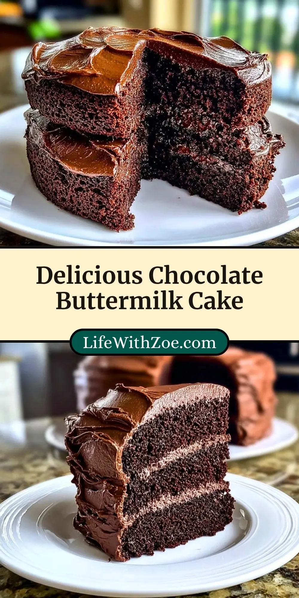 Delicious Chocolate Buttermilk Cake (3)