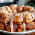 Easy Homemade Monkey Bread With Vanilla Glaze