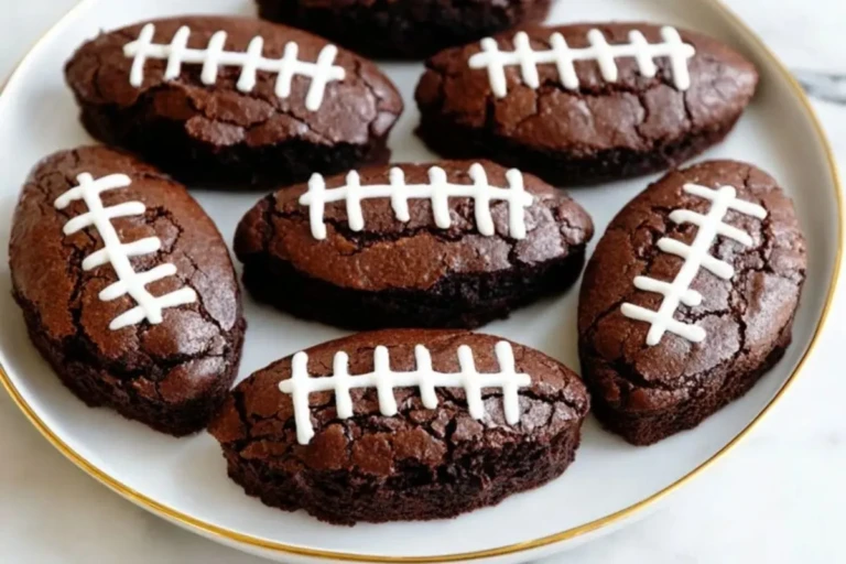 Fudgy Football Brownies