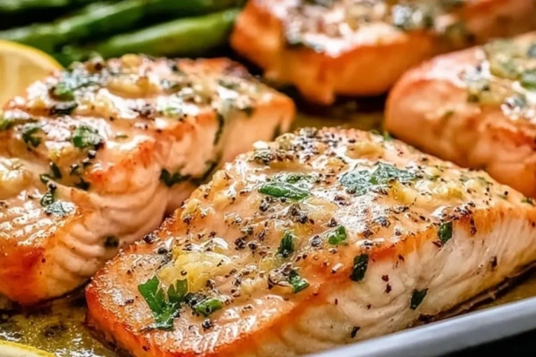 Garlic Butter Baked Salmon