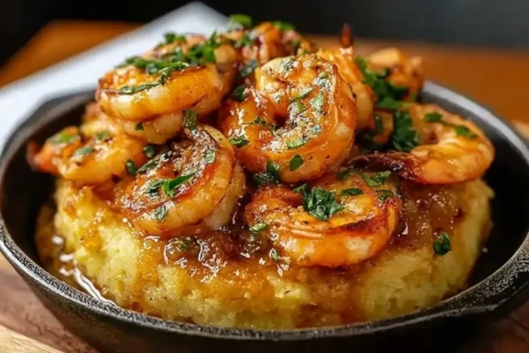 Garlic Shrimp Mofongo