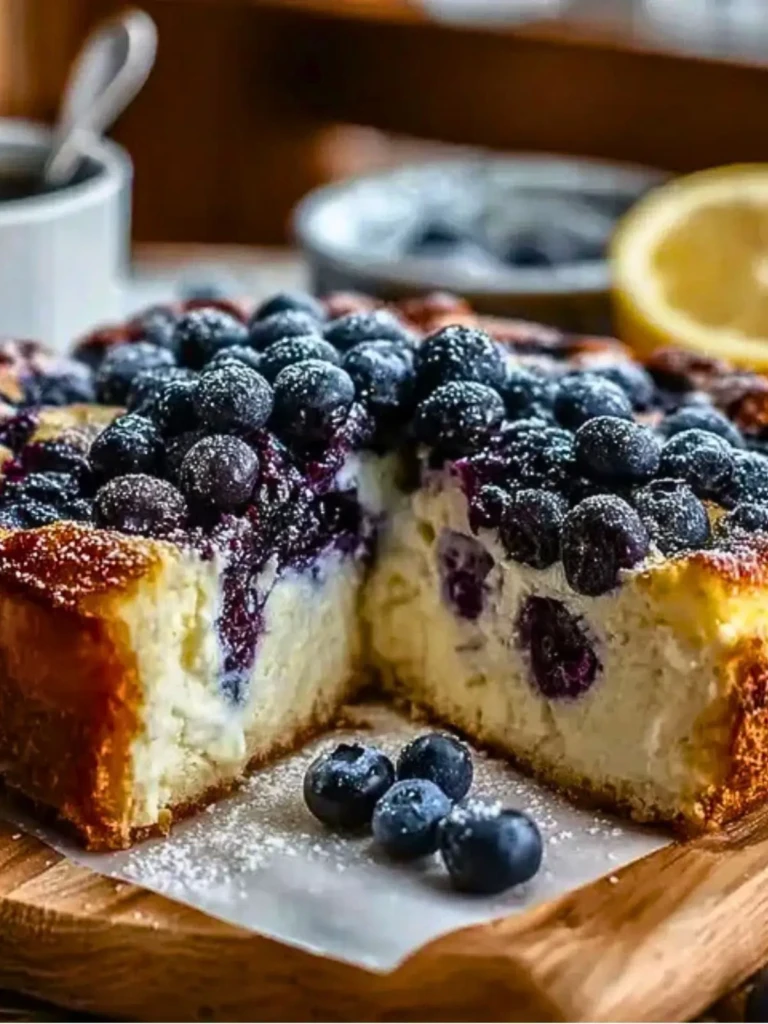 High-Protein Lemon Blueberry Breakfast Bake with Cottage Cheese (1)