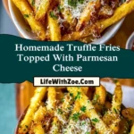Homemade Truffle Fries Topped With Parmesan Cheese (2)