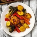 Honey Garlic Chicken Sheet Pan Meal with Roasted Veggies