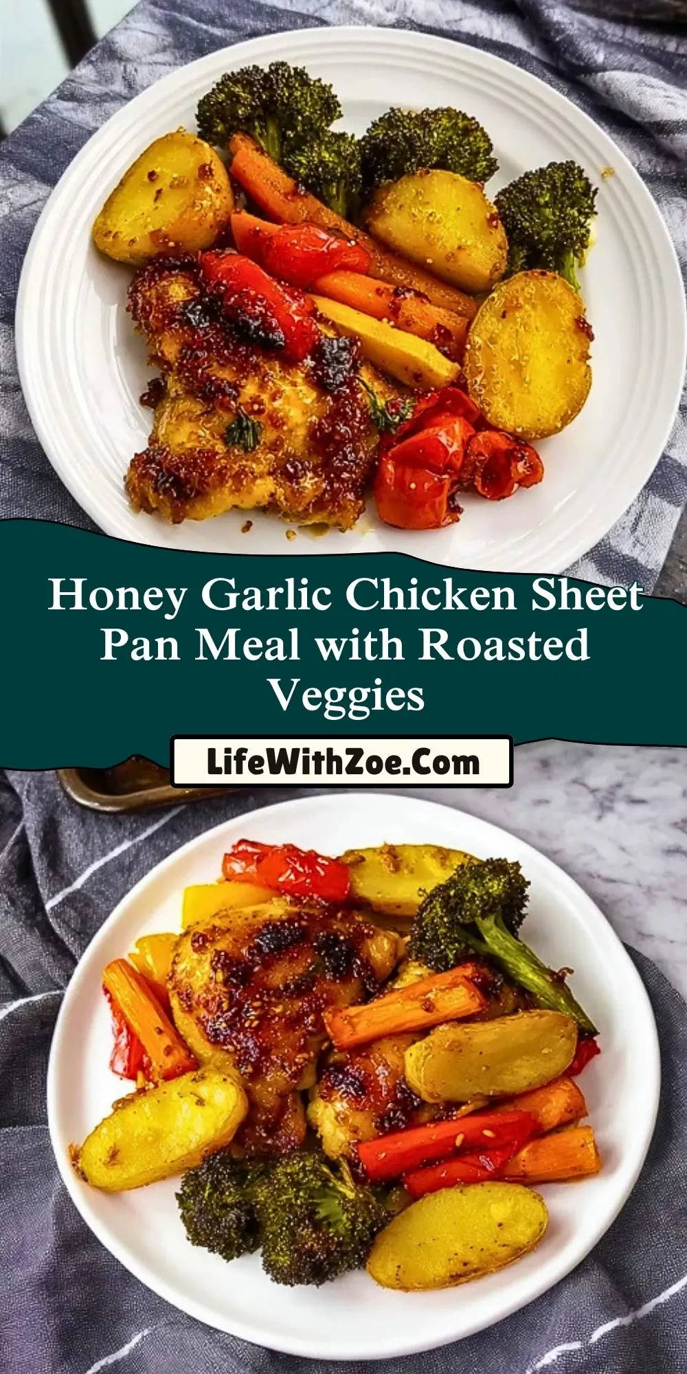 Honey Garlic Chicken Sheet Pan Meal with Roasted Veggies (2)