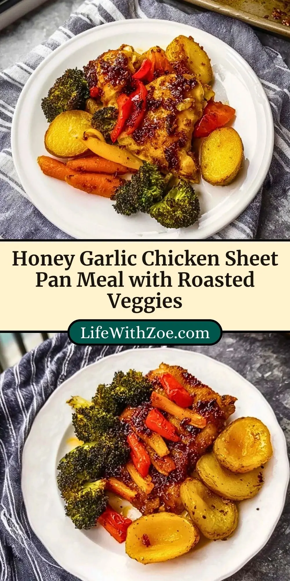 Honey Garlic Chicken Sheet Pan Meal with Roasted Veggies (3)