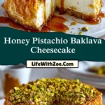 Honey Pistachio Baklava Cheesecake (2)