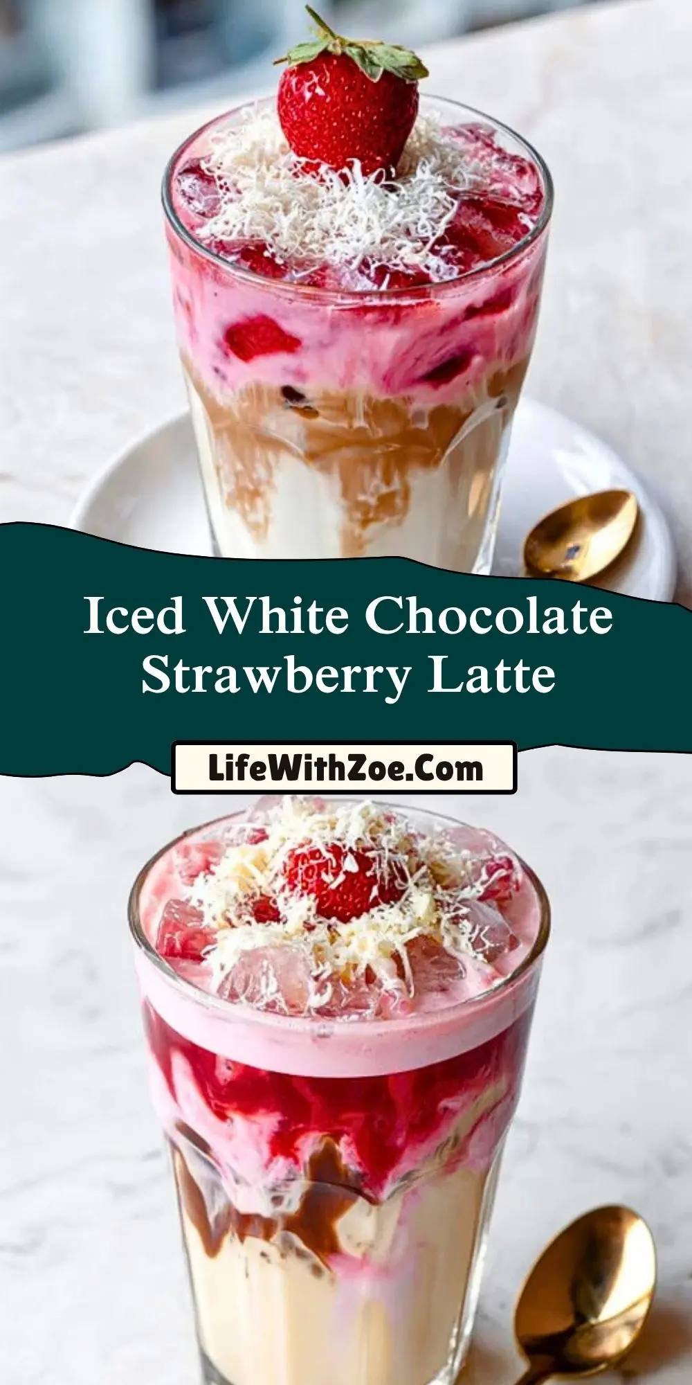 Iced White Chocolate Strawberry Latte (2)