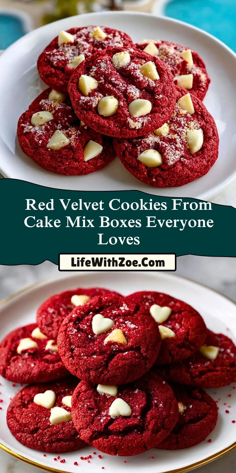 Red Velvet Cookies From Cake Mix Boxes Everyone Loves (2)