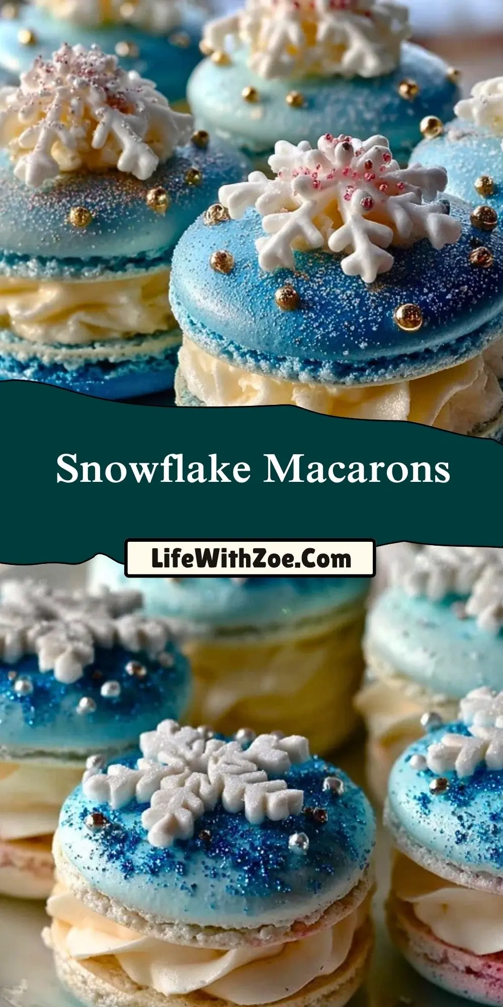 Snowflake Macarons (2)