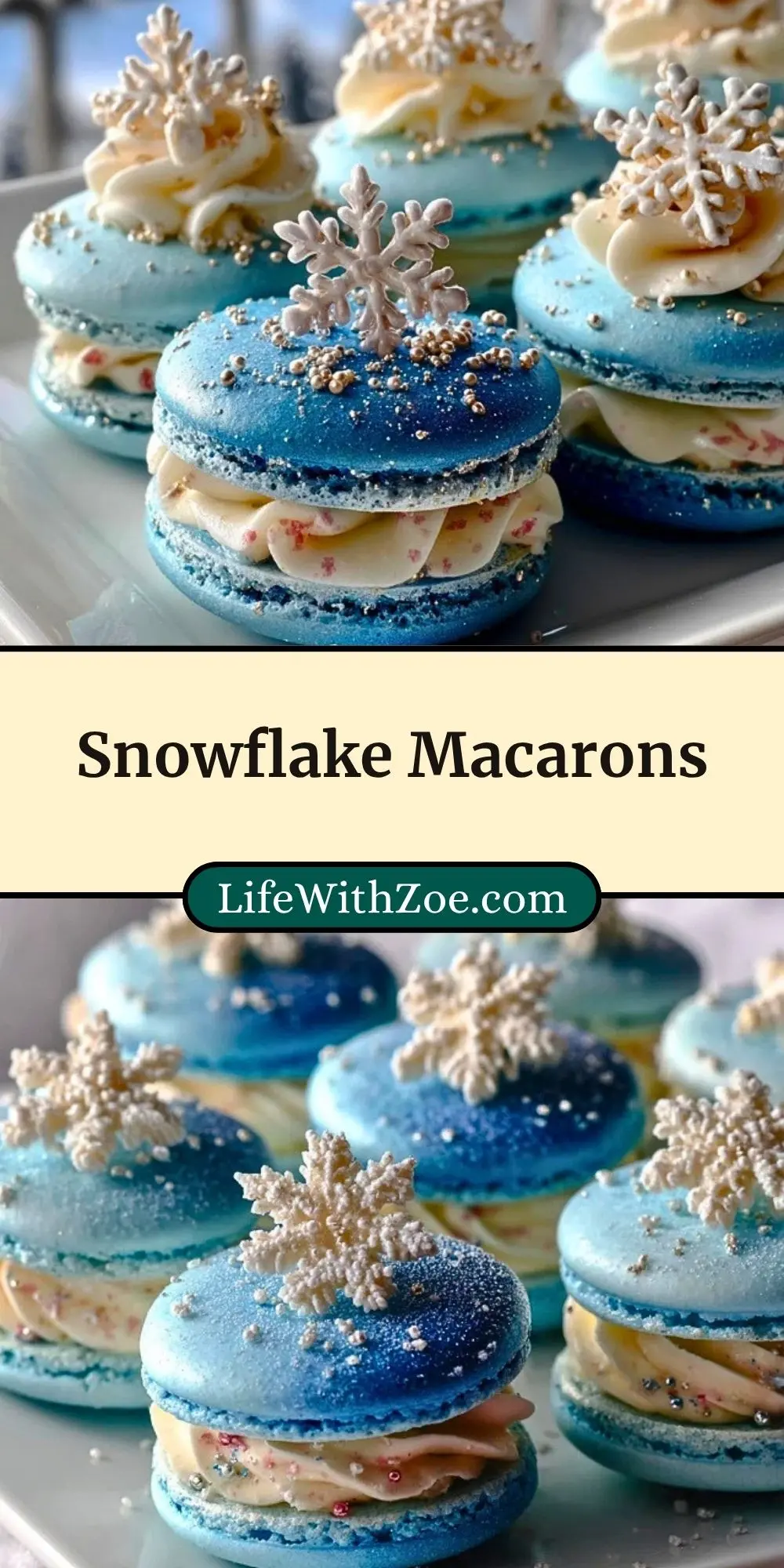 Snowflake Macarons (3)