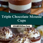 Triple Chocolate Mousse Cups (2)