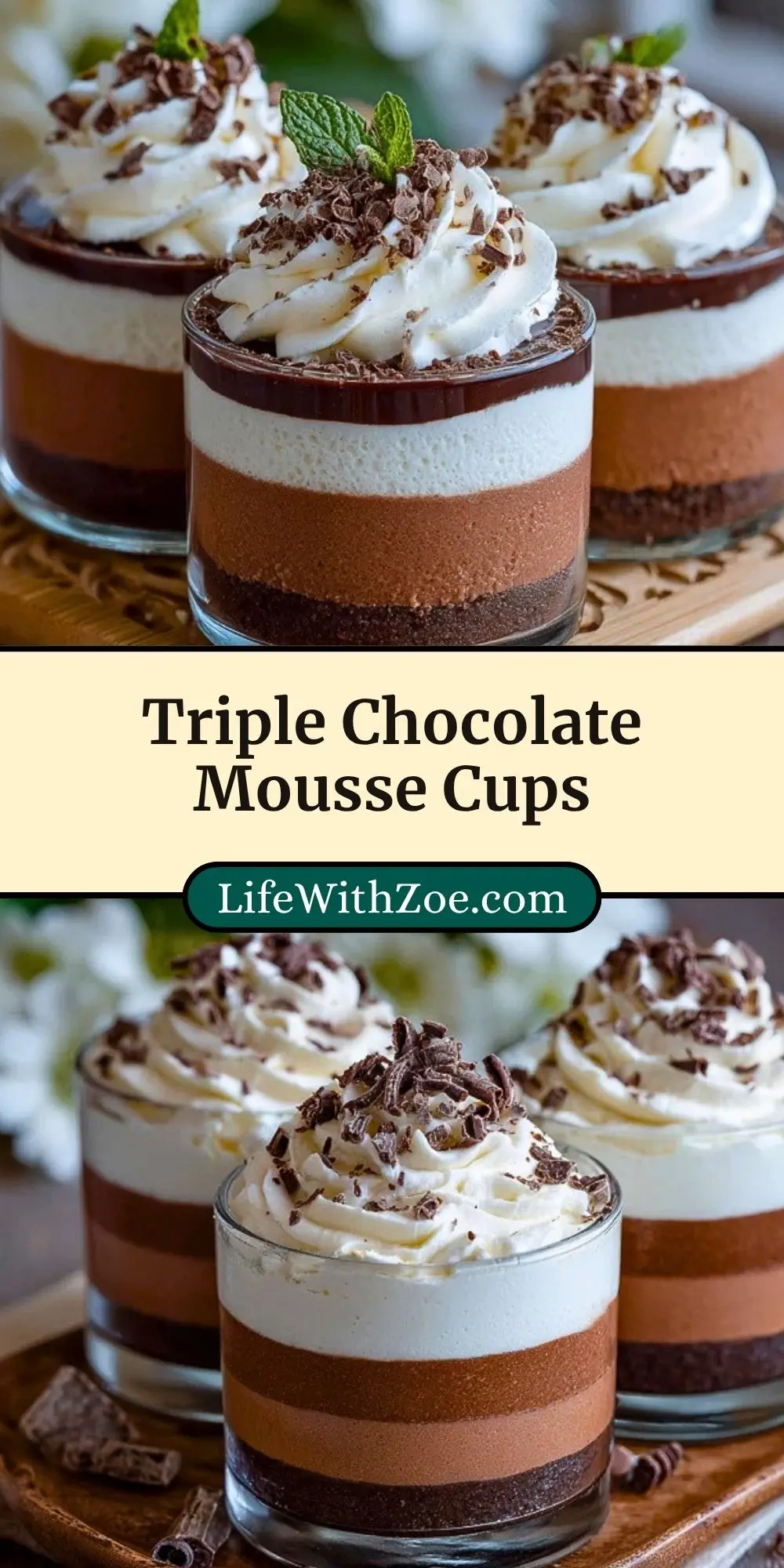 Triple Chocolate Mousse Cups (3)