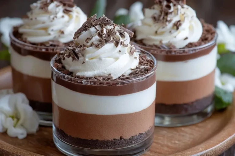 Triple Chocolate Mousse Cups