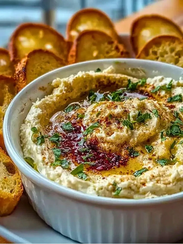 Warm Boursin Dip with Crostini (1)