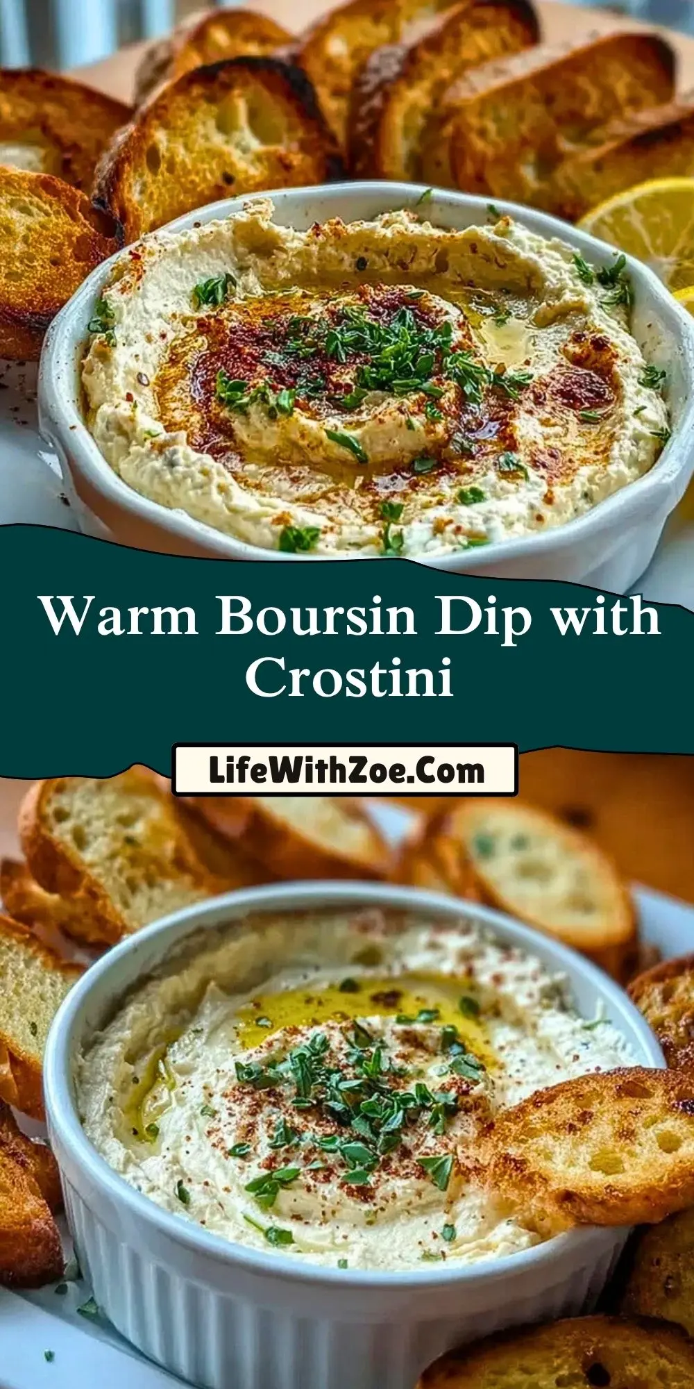 Warm Boursin Dip with Crostini (2)
