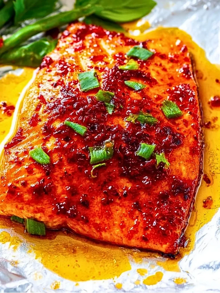Baked Salmon with Sweet Chili Sauce (1)