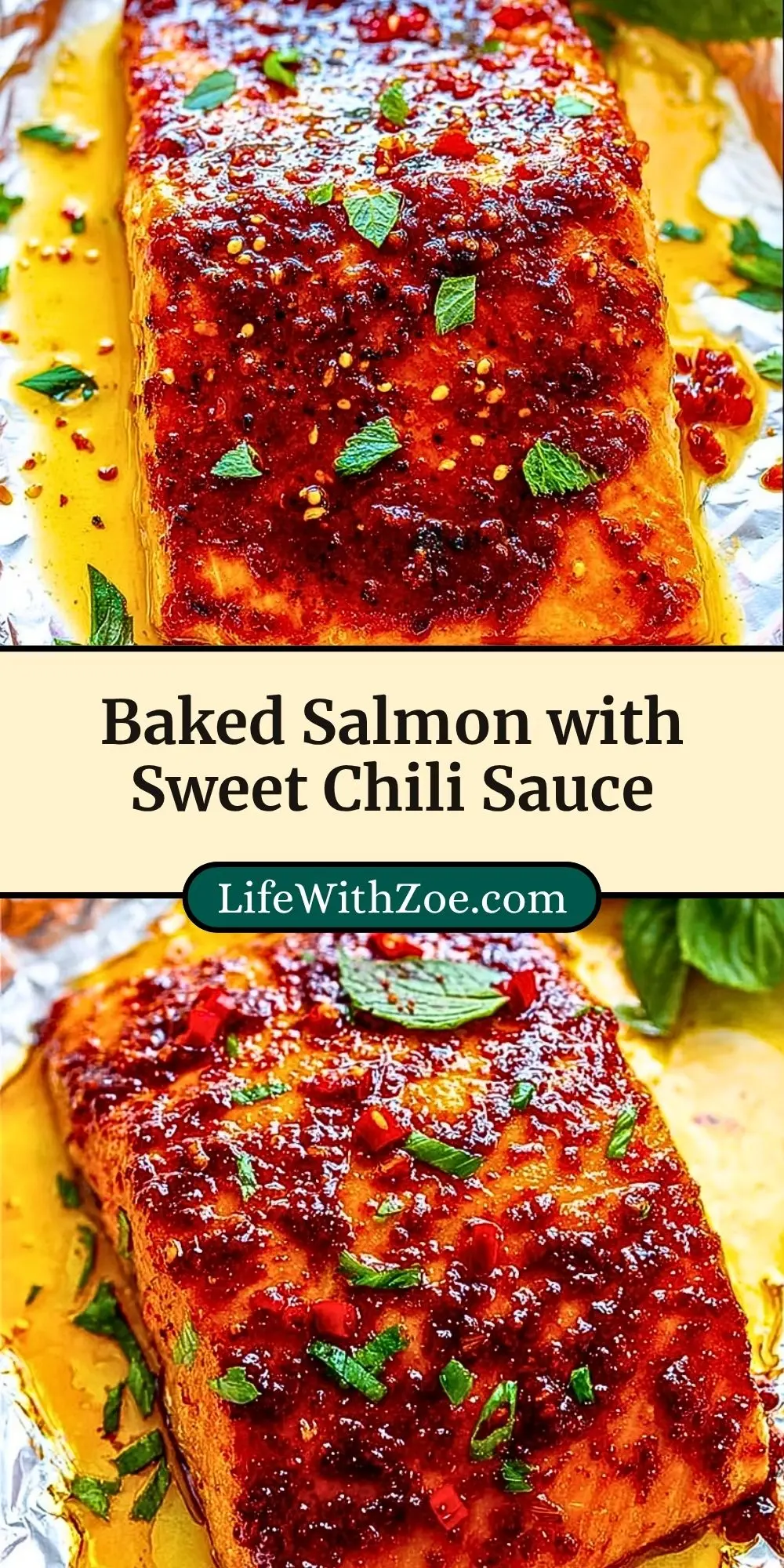 Baked Salmon with Sweet Chili Sauce (3)