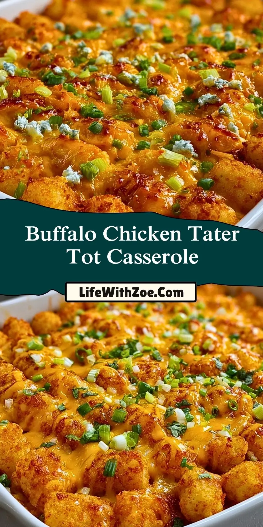 Buffalo Chicken Tater Tot Casserole (2)