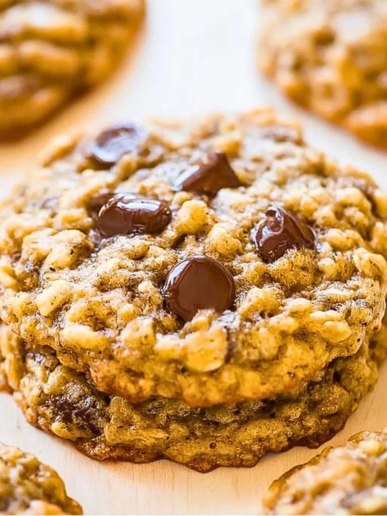 Chewy Oatmeal Chocolate Chip Cookies (1)