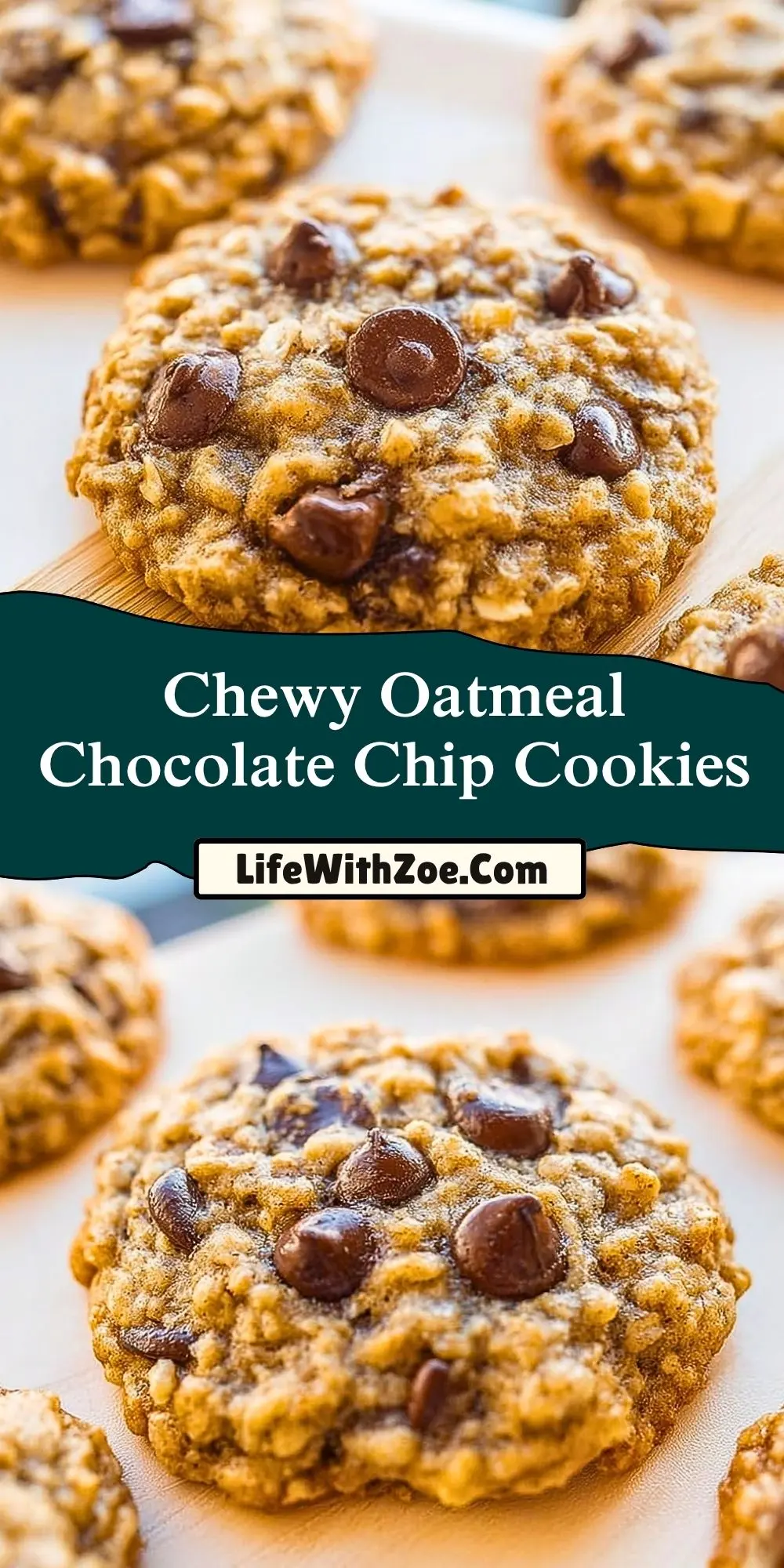 Chewy Oatmeal Chocolate Chip Cookies (2)