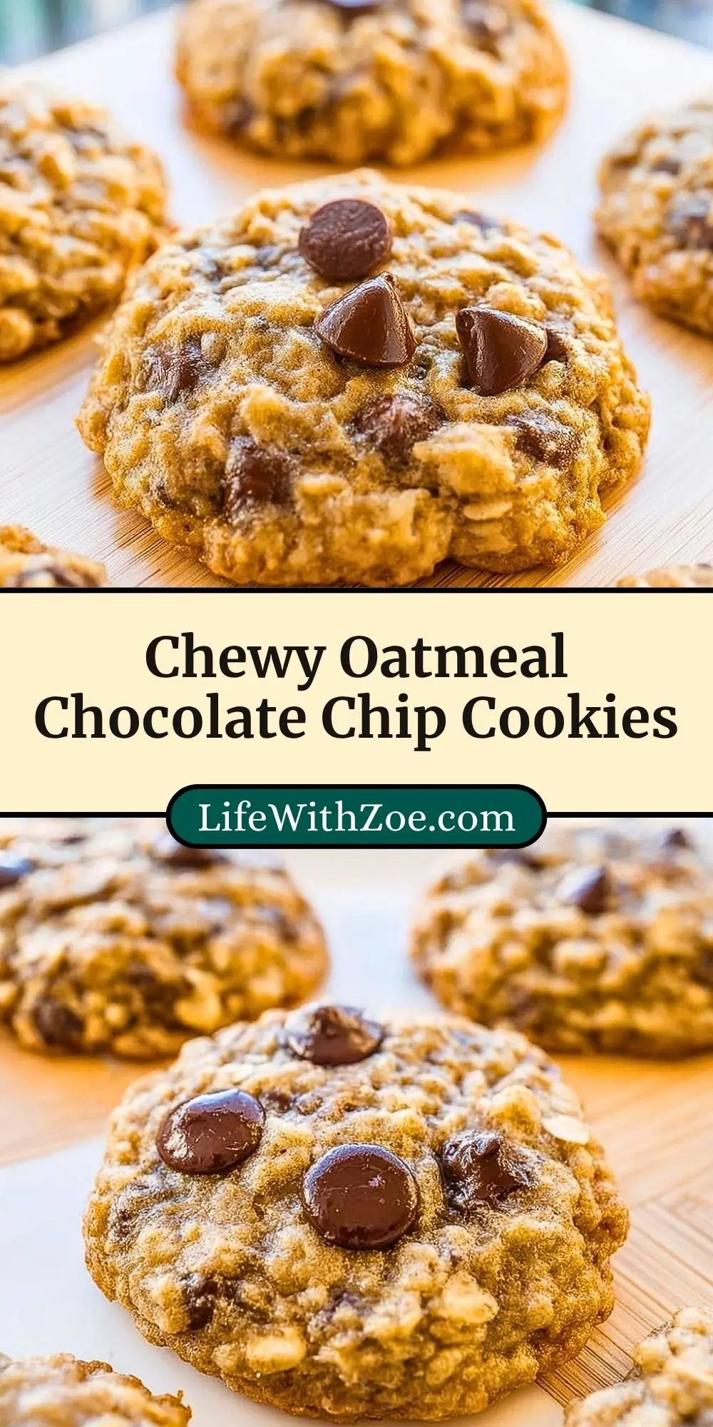 Chewy Oatmeal Chocolate Chip Cookies (3)