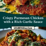 Crispy Parmesan Chicken with a Rich Garlic Sauce (2)