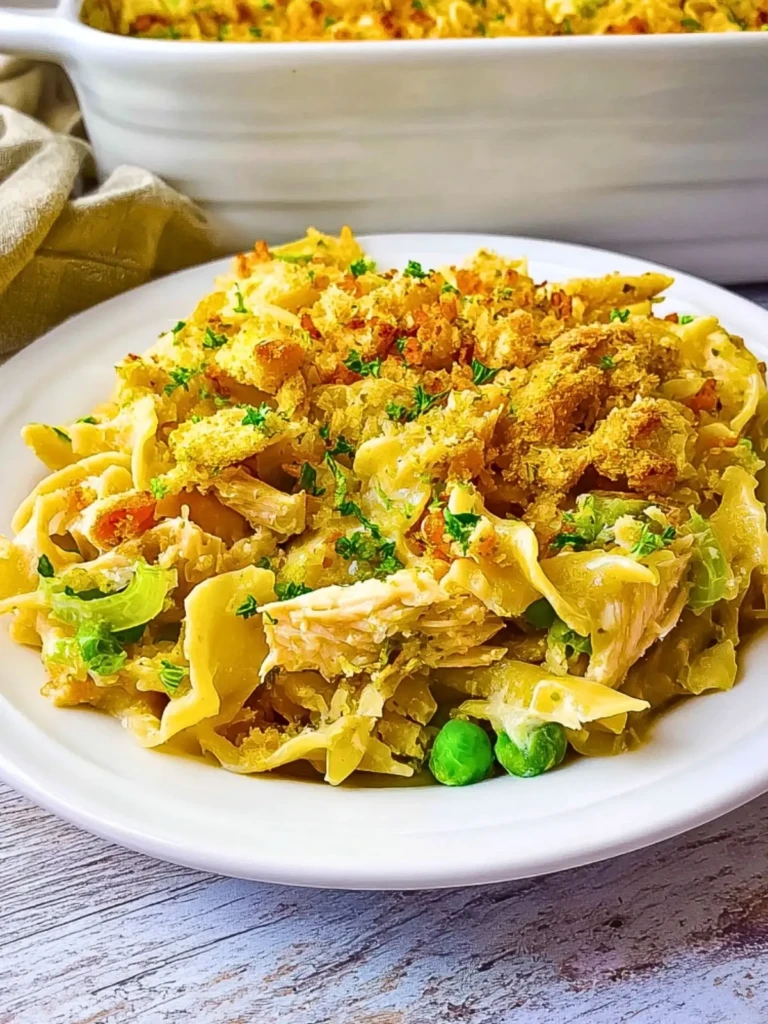 Crunchy Chicken Noodle Casserole With Veggies (1)