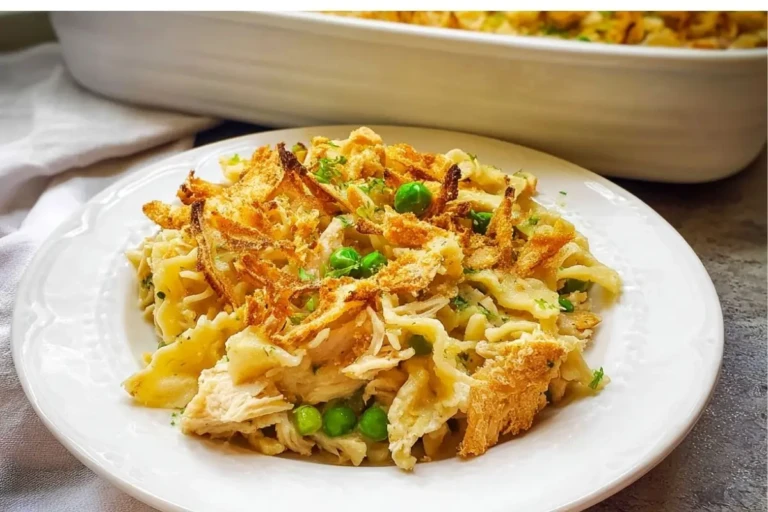 Crunchy Chicken Noodle Casserole With Veggies