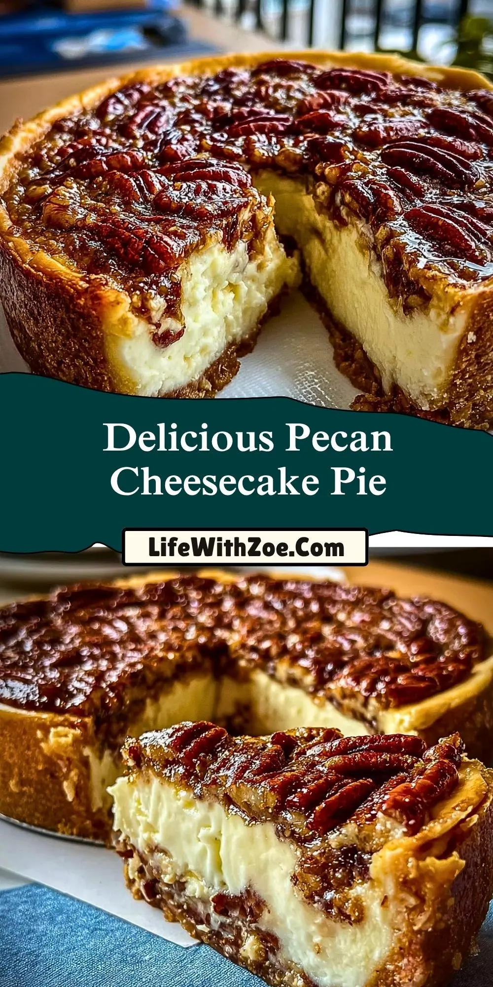 Delicious Pecan Cheesecake Pie (2)