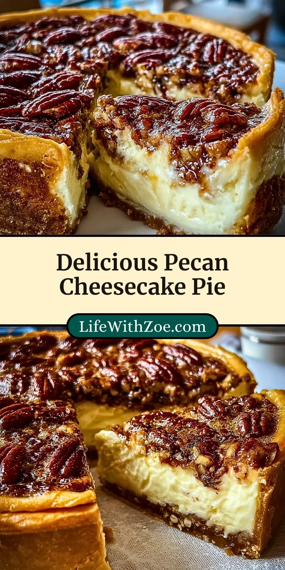 Delicious Pecan Cheesecake Pie (3)