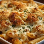 Dump and Bake Chicken Parmesan Casserole