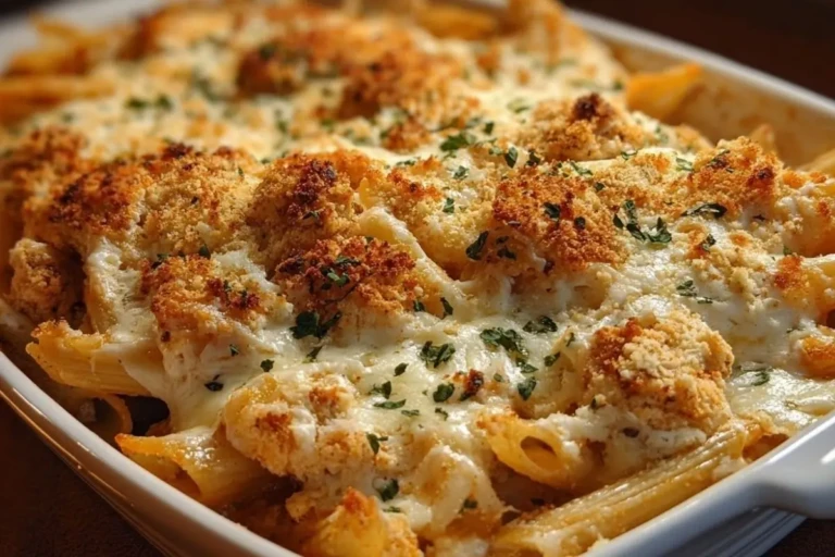 Dump and Bake Chicken Parmesan Casserole