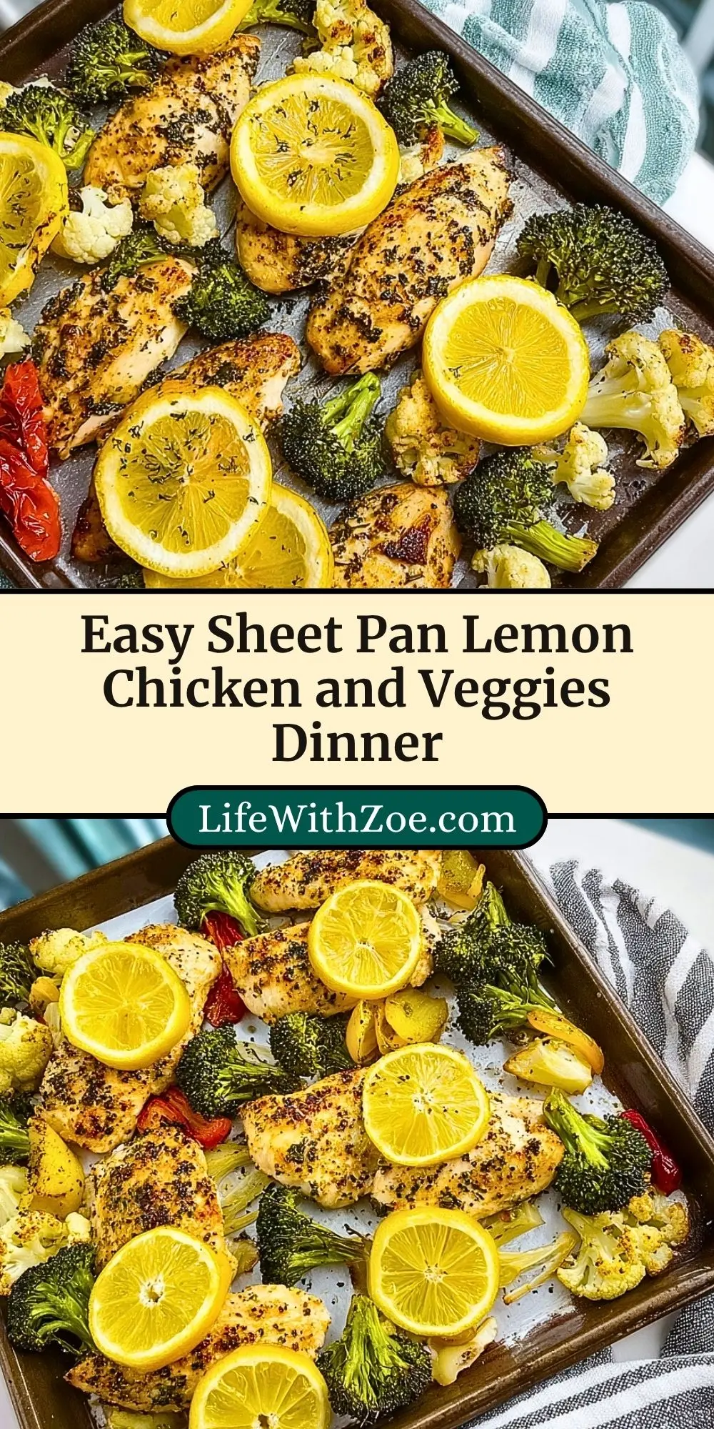 Easy Sheet Pan Lemon Chicken and Veggies Dinner (3)