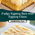 Fudgy Eggnog Bars with Eggnog Glaze (2)