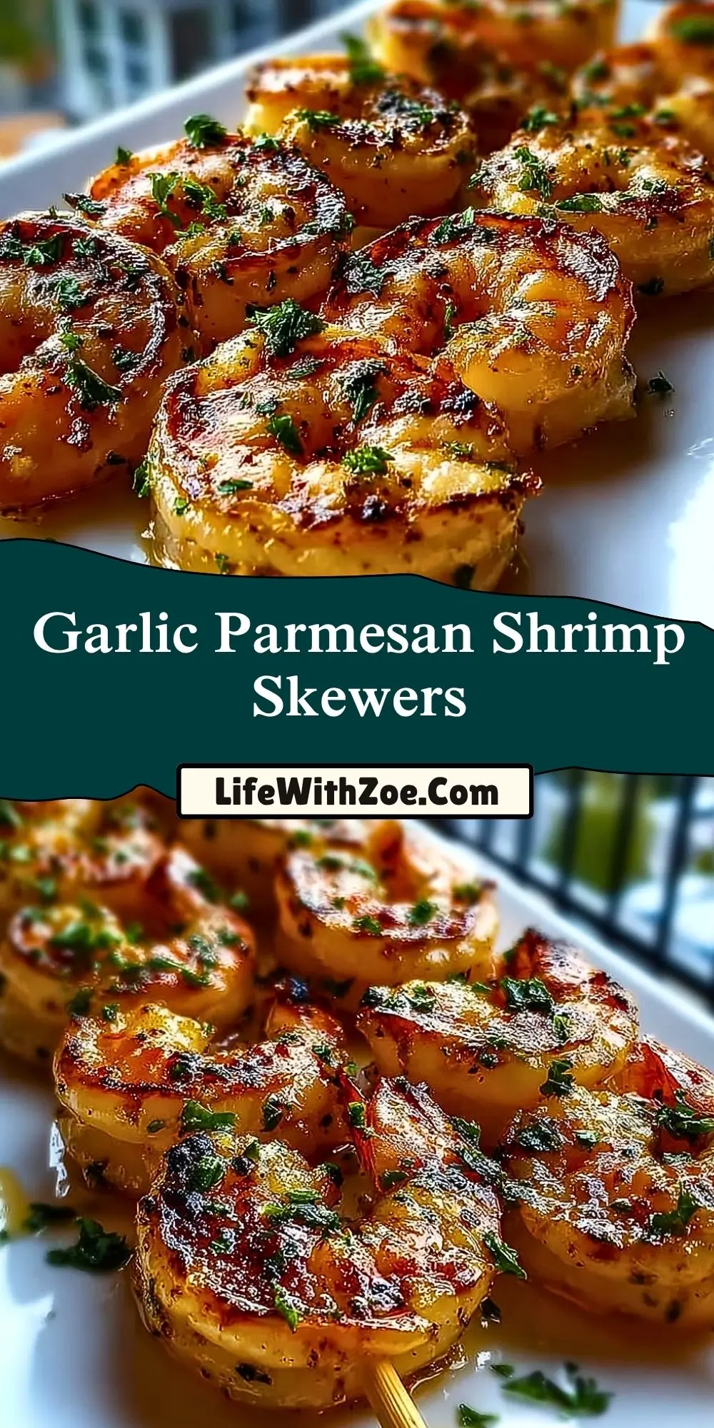 Garlic Parmesan Shrimp Skewers (2)