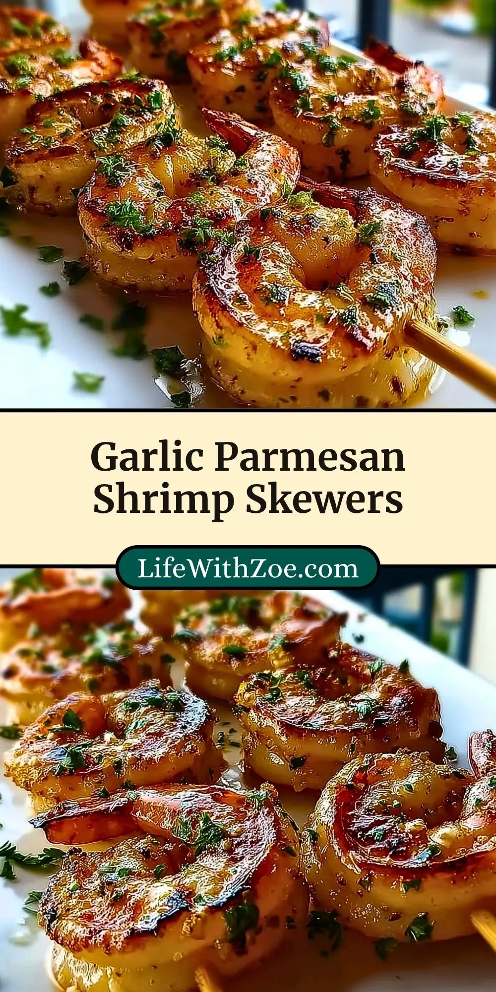Garlic Parmesan Shrimp Skewers (3)
