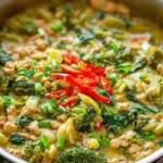 Ground Chicken Green Thai Curry