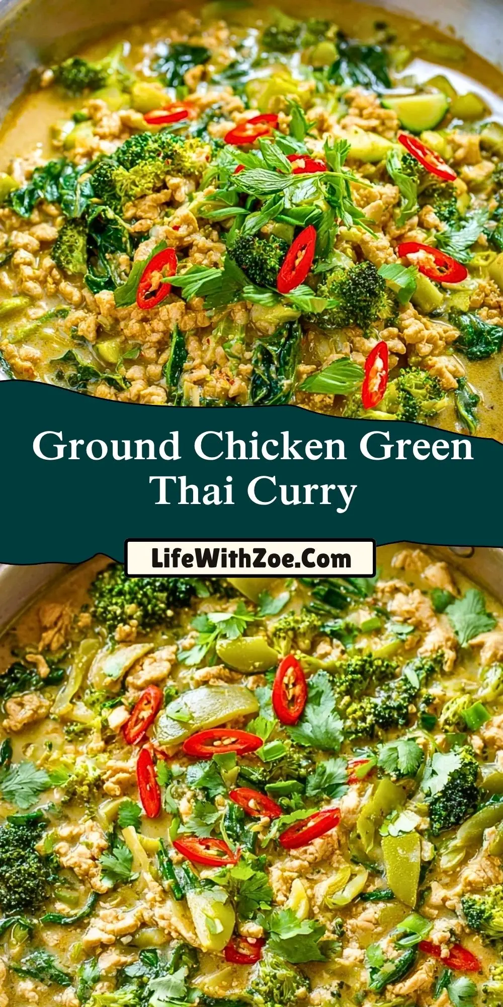 Ground Chicken Green Thai Curry (2)