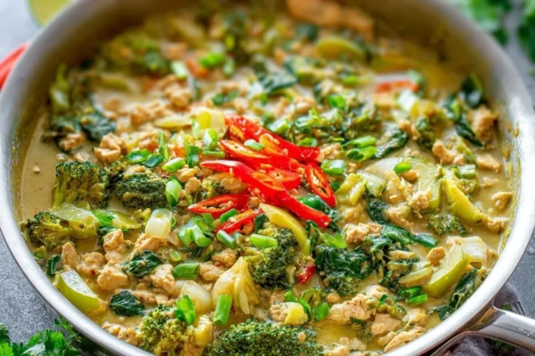 Ground Chicken Green Thai Curry