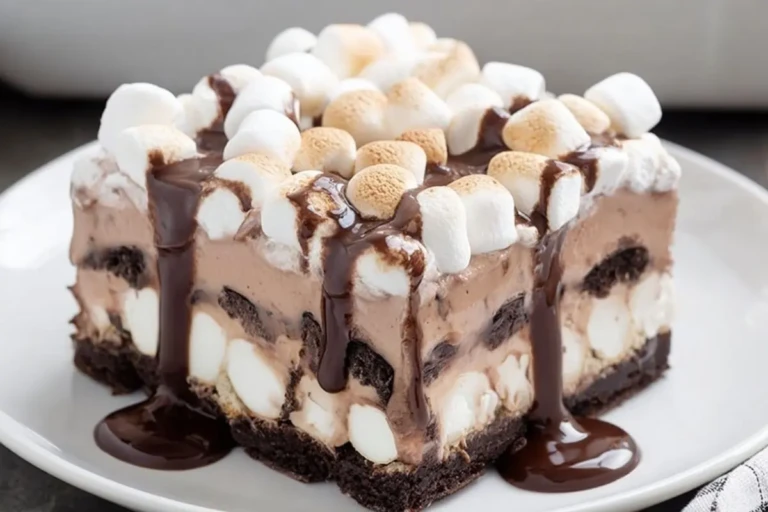Hot Chocolate Dessert Lasagna