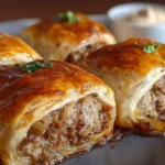 Irresistible French Onion Sausage Rolls
