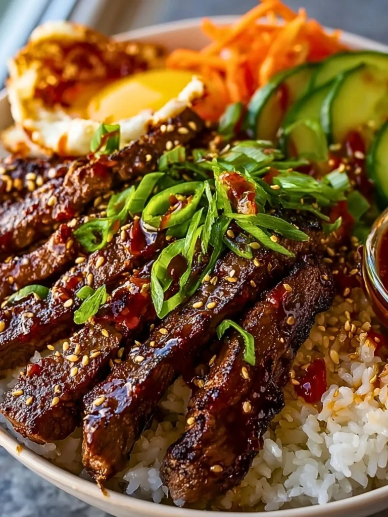 Korean BBQ Steak Rice Bowls (1)