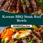 Korean BBQ Steak Rice Bowls (2)