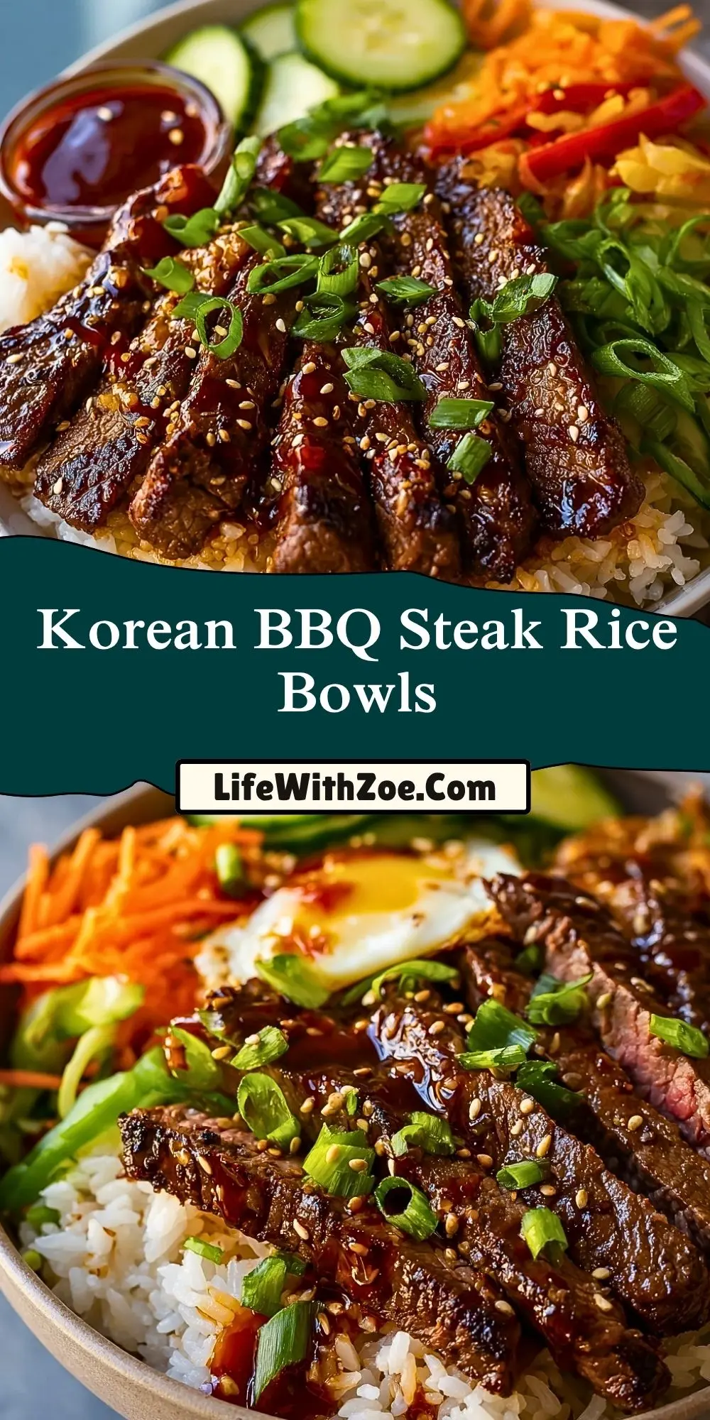 Korean BBQ Steak Rice Bowls (2)
