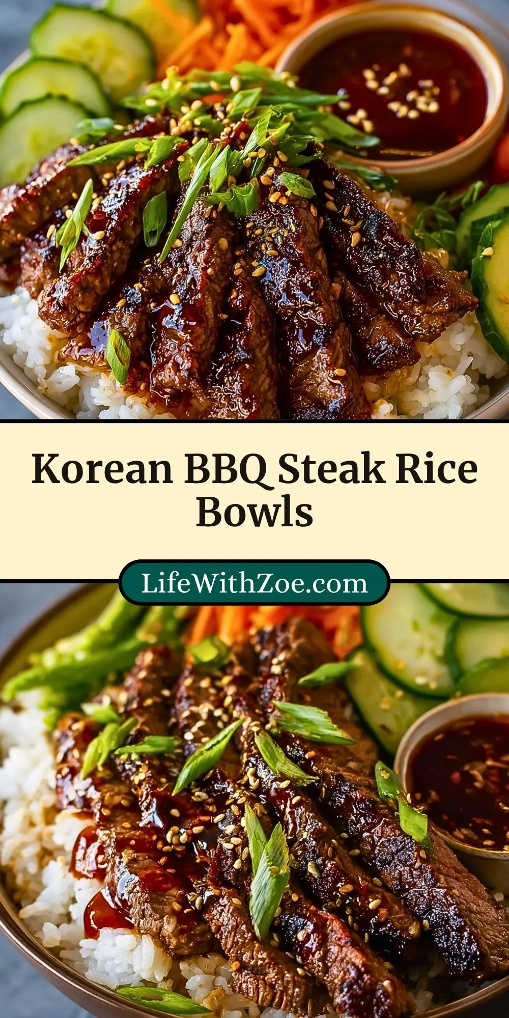 Korean BBQ Steak Rice Bowls (3)
